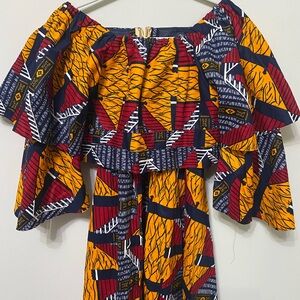 Two Piece Ankara Set Sz M/L